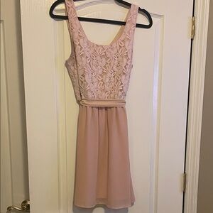 Forever 21 Chiffon & Lace Mini Dress